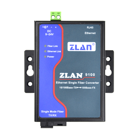 مبدل فیبر نوری به اترنت Zlan9100 - رویتگر