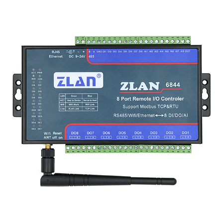ماژول ورودی و خروجی تحت شبکه ۸ کانال ZLAN6844N - رویتگر