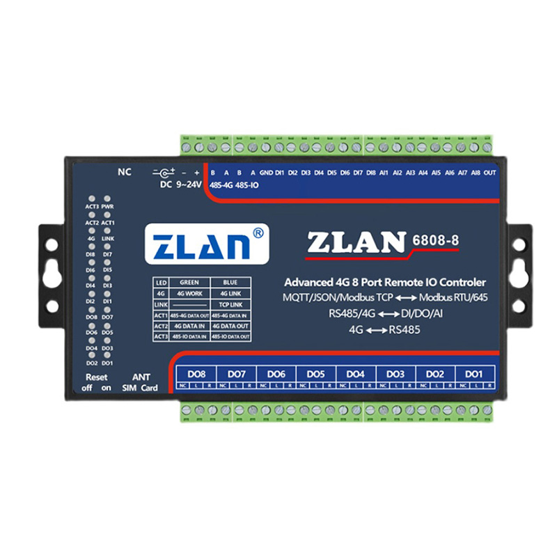 ماژول ورودی و خروجی ریموت ۸ کانال ZLAN6808_3 - رویتگر